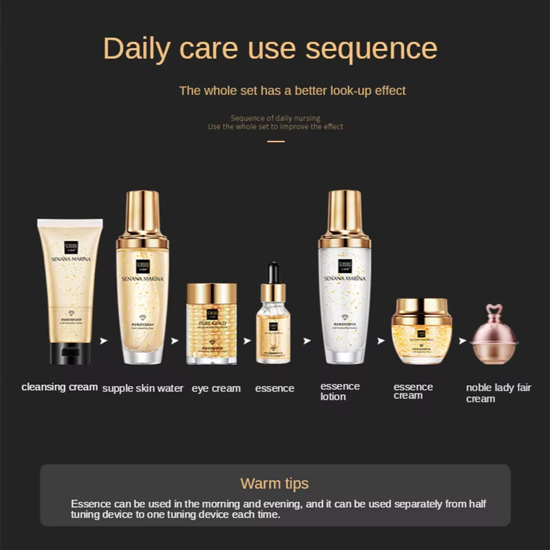 24K Gold Skin Care Set 9PCS
