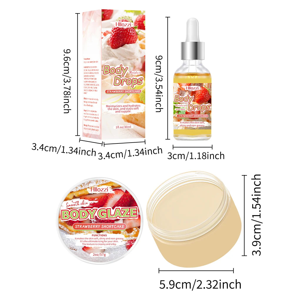 Body Glaze & Body Oil Combination for Massaging and Moisturizing