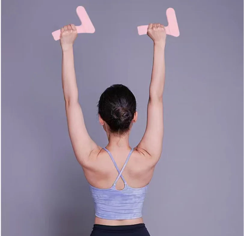 Compact Size Yoga 7-shaped Portable Dumbbells Fitness 1KG Anti-slip Silicone