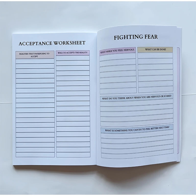 2026 Mental Health Journal Weekly Therapy Notebook for Self Reflection/Care with  Mood Tracking Diary