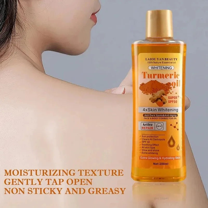 200ml Turmeric Essential Oil with Ginger Deep Hydration Moisturizer