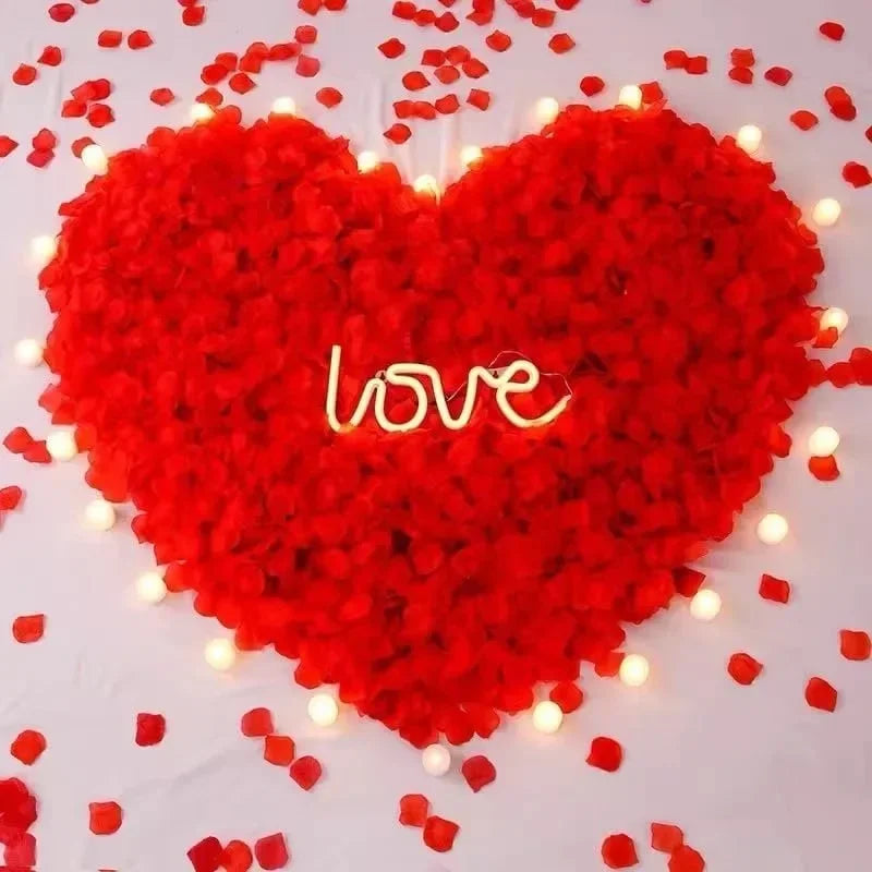 Artificial Fake Rose Petals Red Roses Petal Flower