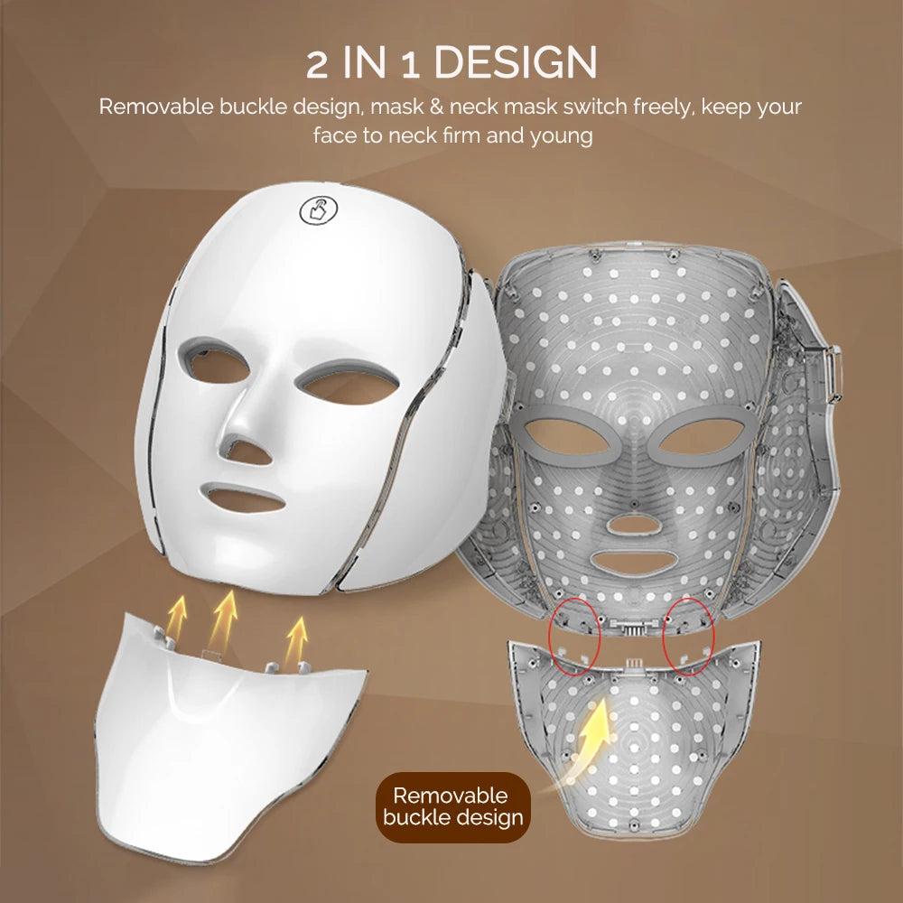 Beauty Mask 7 Colors Light LED Mask Photon Red Light