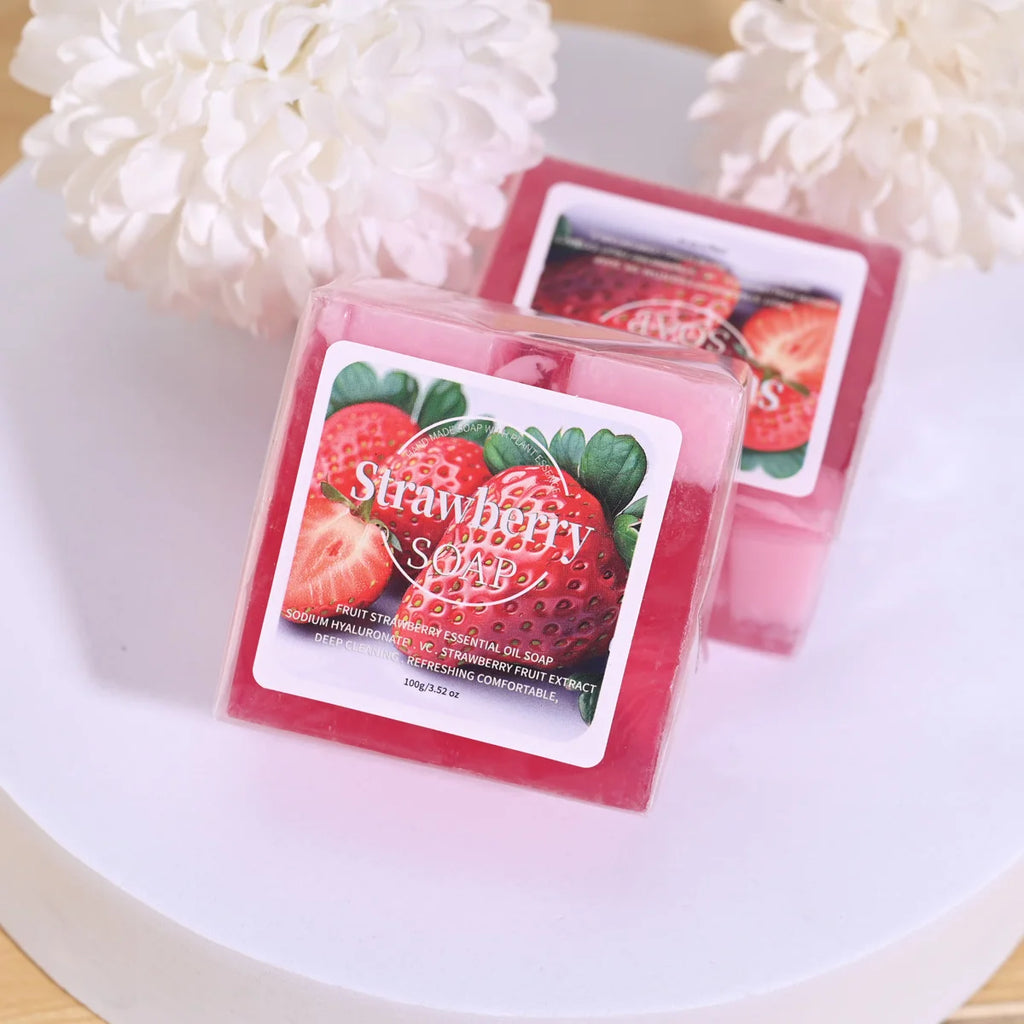 B+Fruit Strawberry Plant Essential Oil Soap