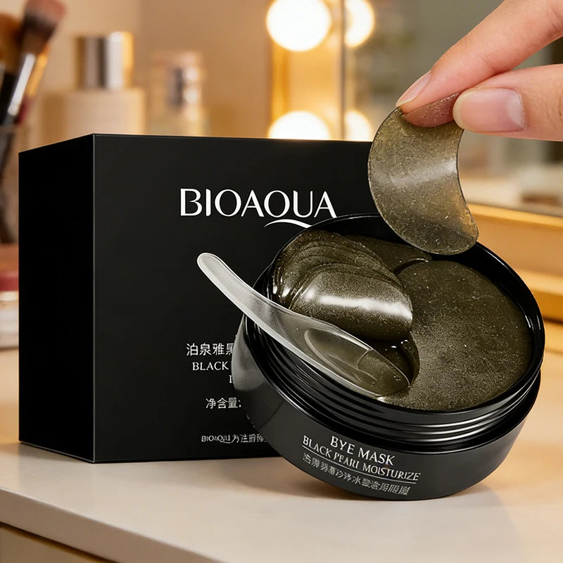 Black Pearl Eye Patches Anti Dark Circles Moisturizing Anti-Wrinkles 60 COUNT