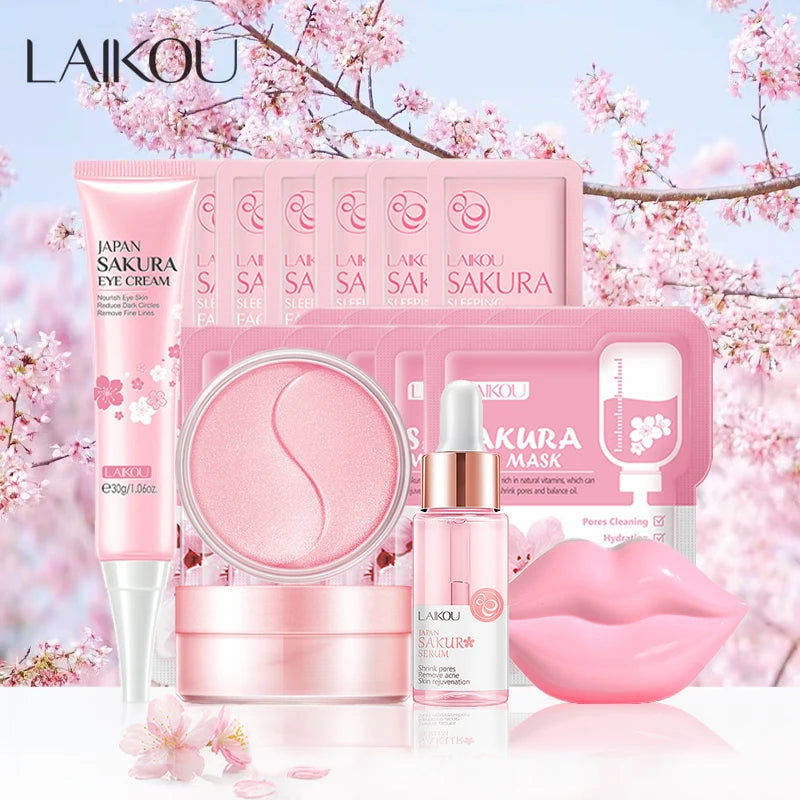 LAIKOU Sakura Facial Cleansing Skincare Set