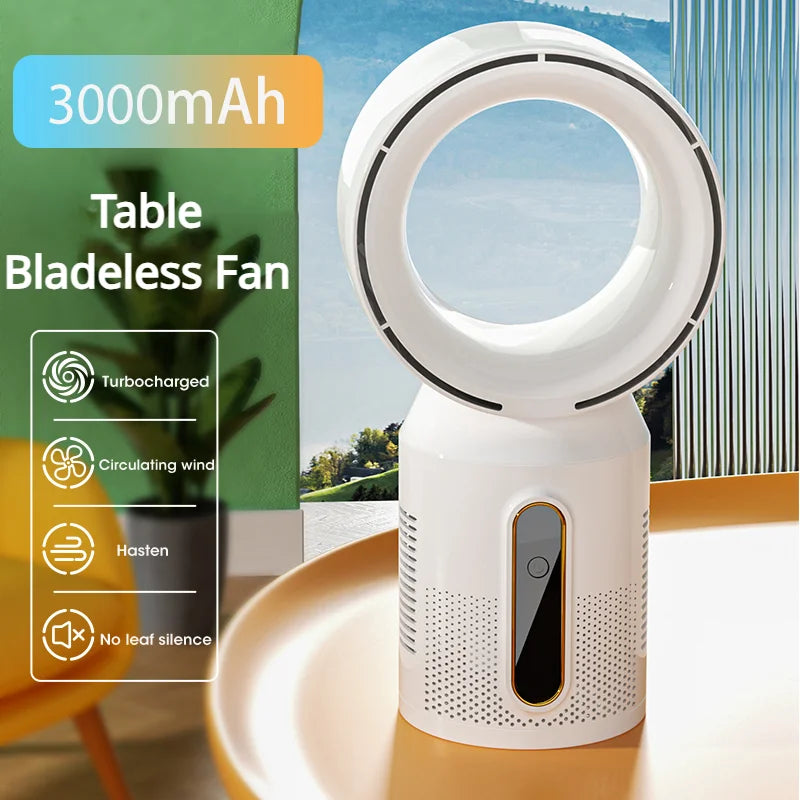 Desktop Bladeless Electric Table Fan 5 Speed