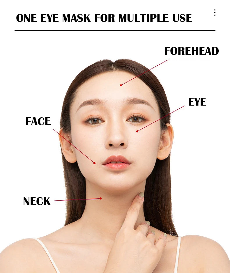 60pcs BIOAQUA Black Pearl Eye Patches Anti Dark Circles removes Wrinkles