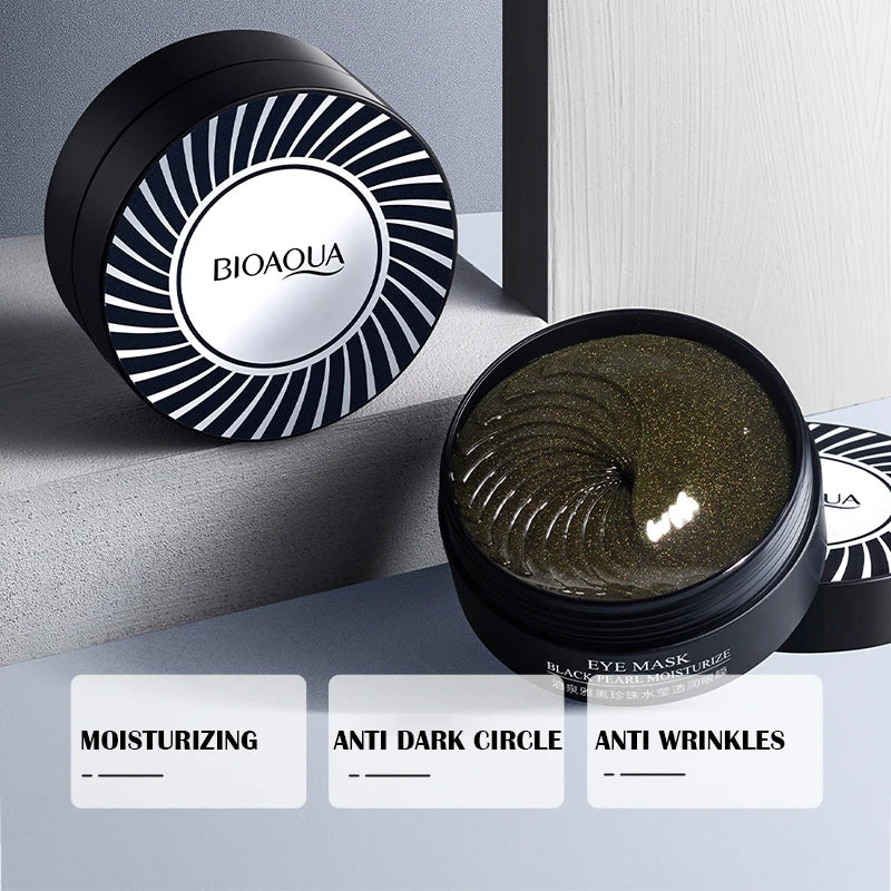 Black Pearl Eye Patches Anti Dark Circles Moisturizing Anti-Wrinkles 60 COUNT