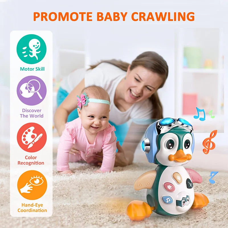 Baby Crawling Toys Musical Penguin