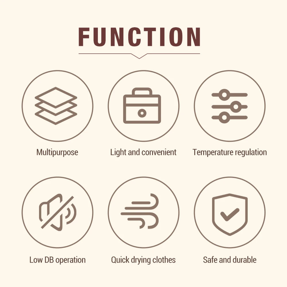 110-220V Mini Electric Portable Heated Clothes Dryer