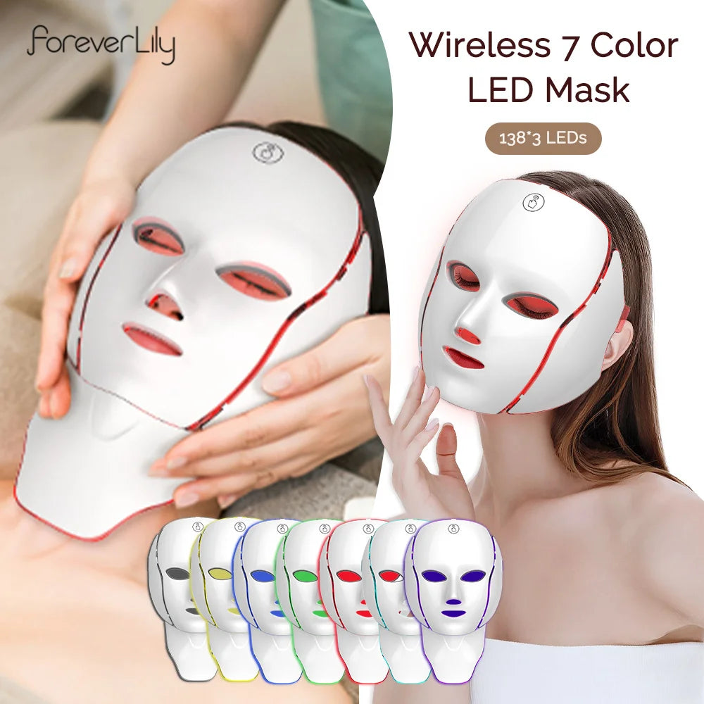 Beauty Mask 7 Colors Light LED Mask Photon Red Light