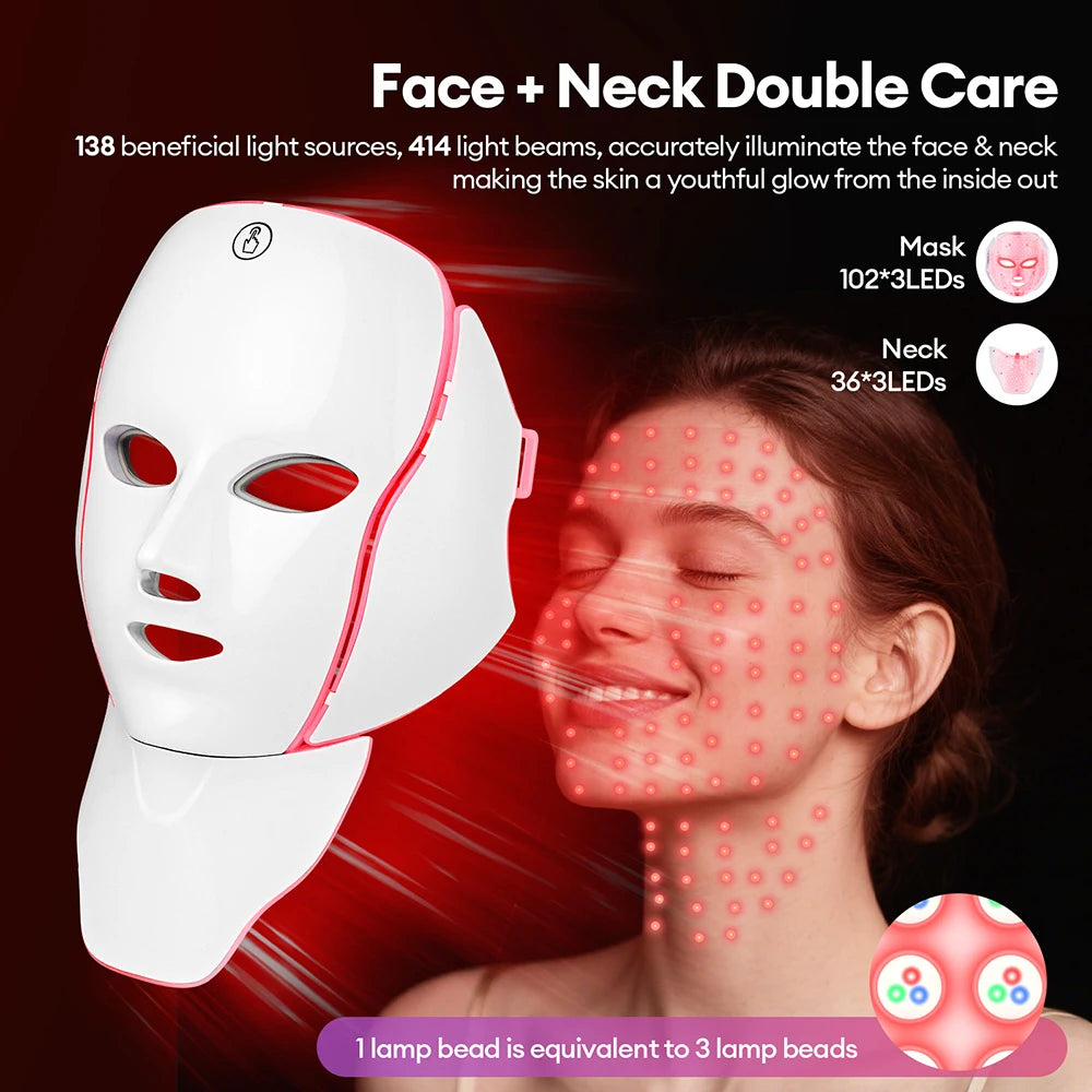 Beauty Mask 7 Colors Light LED Mask Photon Red Light