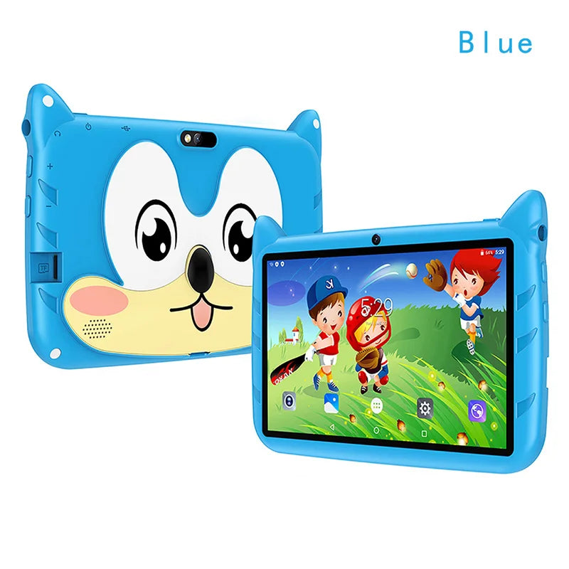 5G WiFi 7 Inch Kids Tablet Quad Core 4GB RAM 64GB ROM Dual Cameras