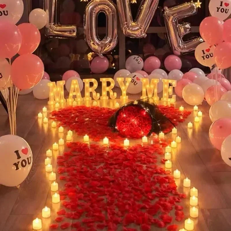 Artificial Fake Rose Petals Red Roses Petal Flower