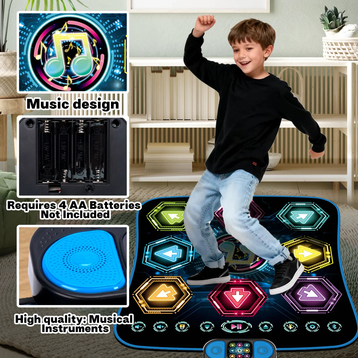 Children's Music Mat, Dance Mat, Floor Keyboard Music Mat