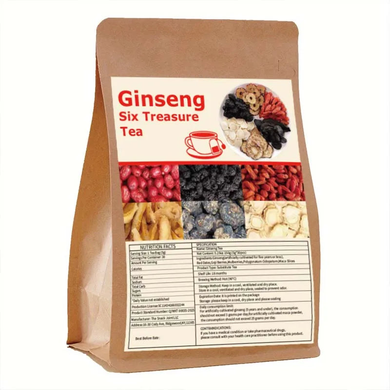 30 bags of Ginseng Six Treasures Tea - Traditional Chinese Herbal Medicine