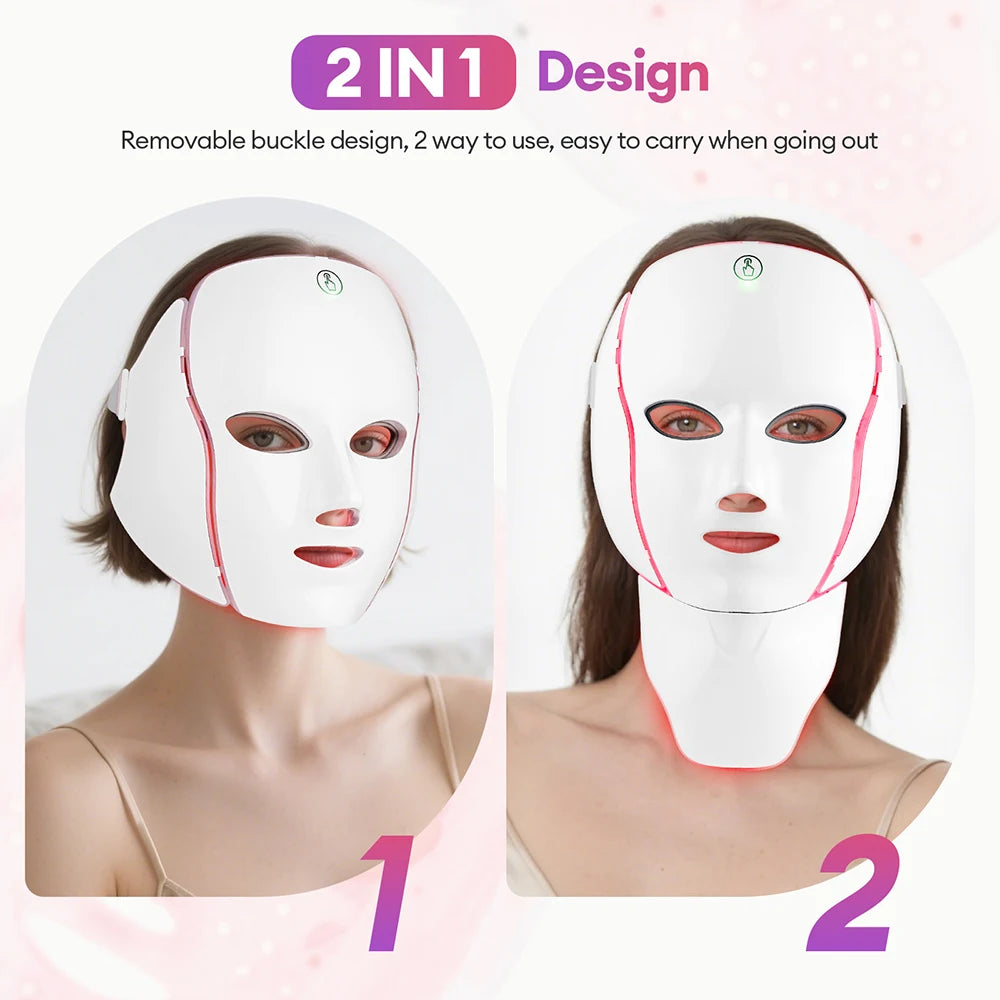 Beauty Mask 7 Colors Light LED Mask Photon Red Light