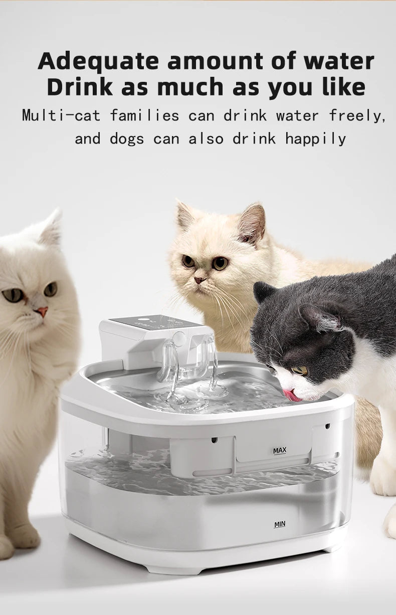 Auto Circulation Wireless/Battery Operated Eco-Friendly Pet Water Dispenser