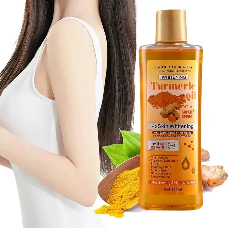200ml Turmeric Essential Oil with Ginger Deep Hydration Moisturizer