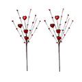 38CM Valentine's Day Gift Artificial Red Pink Berry Stem Fake Bouquet