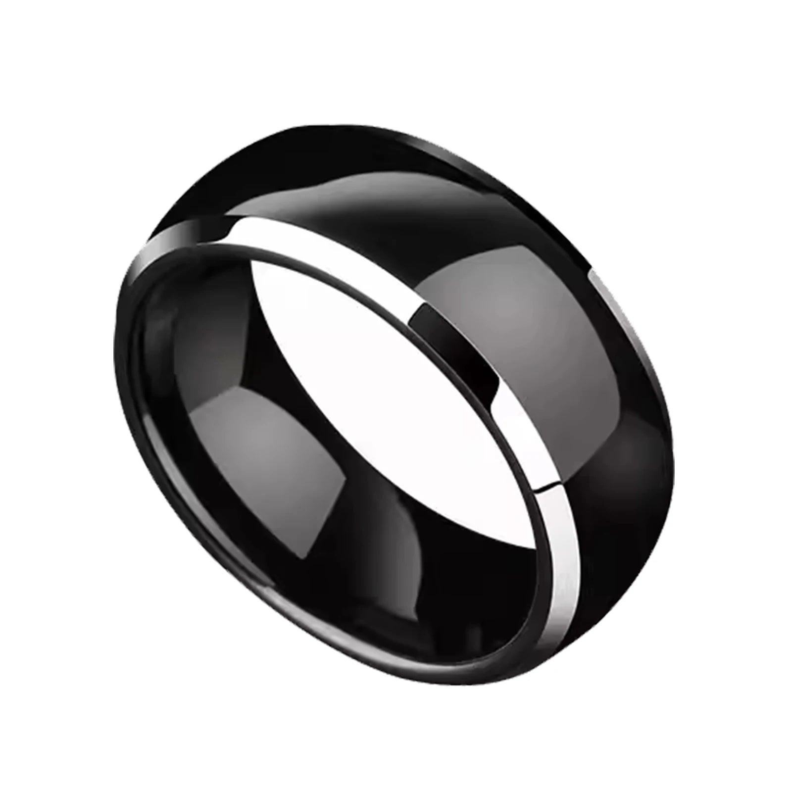 Chip RFID Black or White Ceramics Smart Finger Rewrite Ring 125KHZ