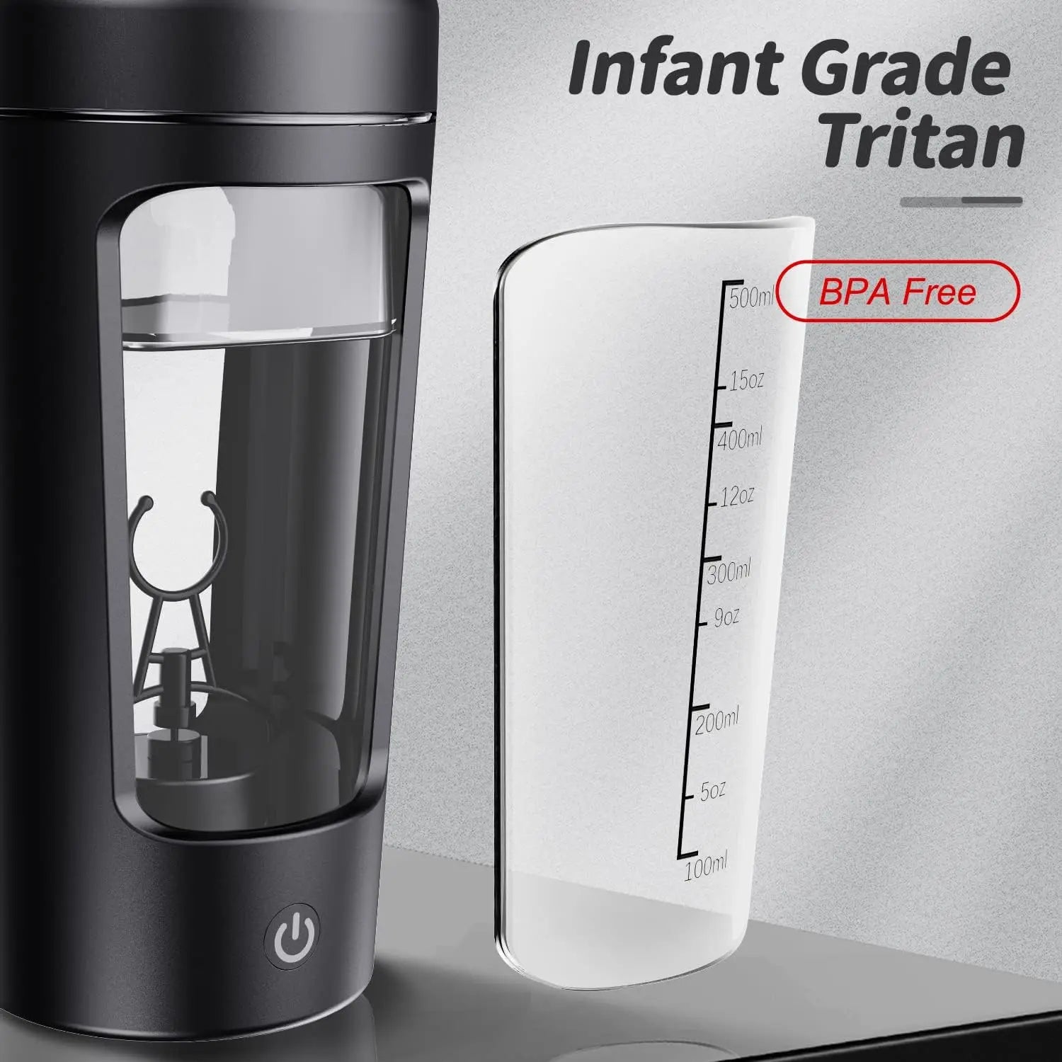 22Oz Electric  Shaker Bottles USB-Rechargeable