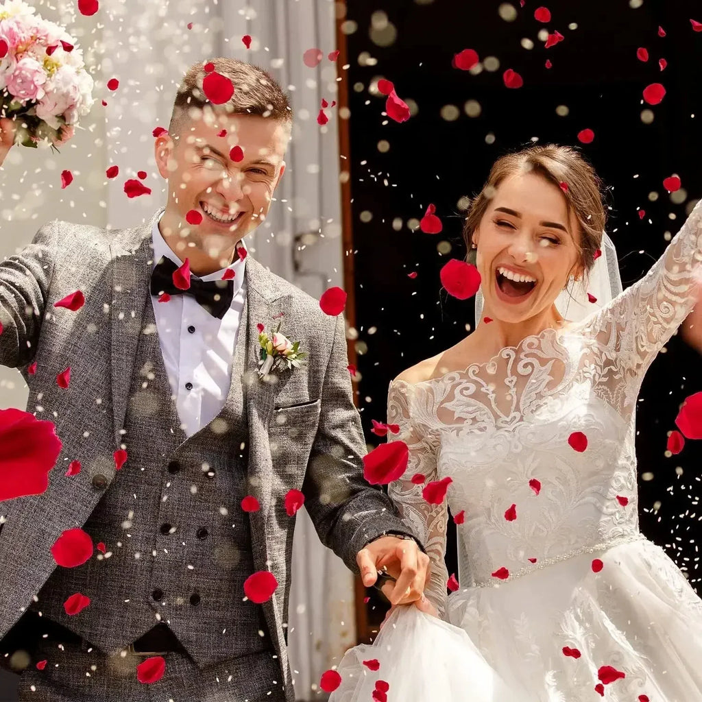 Artificial Fake Rose Petals Red Roses Petal Flower