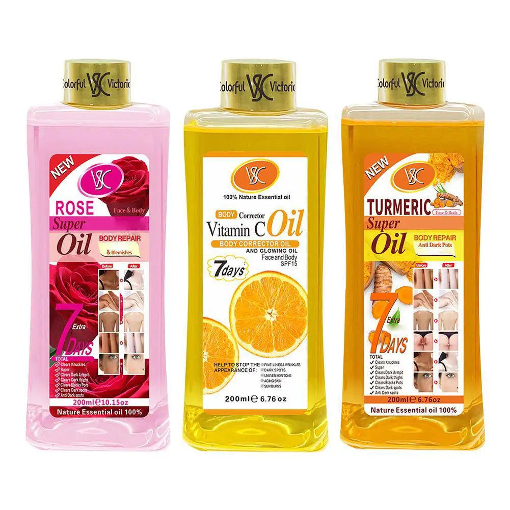 Body oil with Turmeric, Rose and Vitamin C