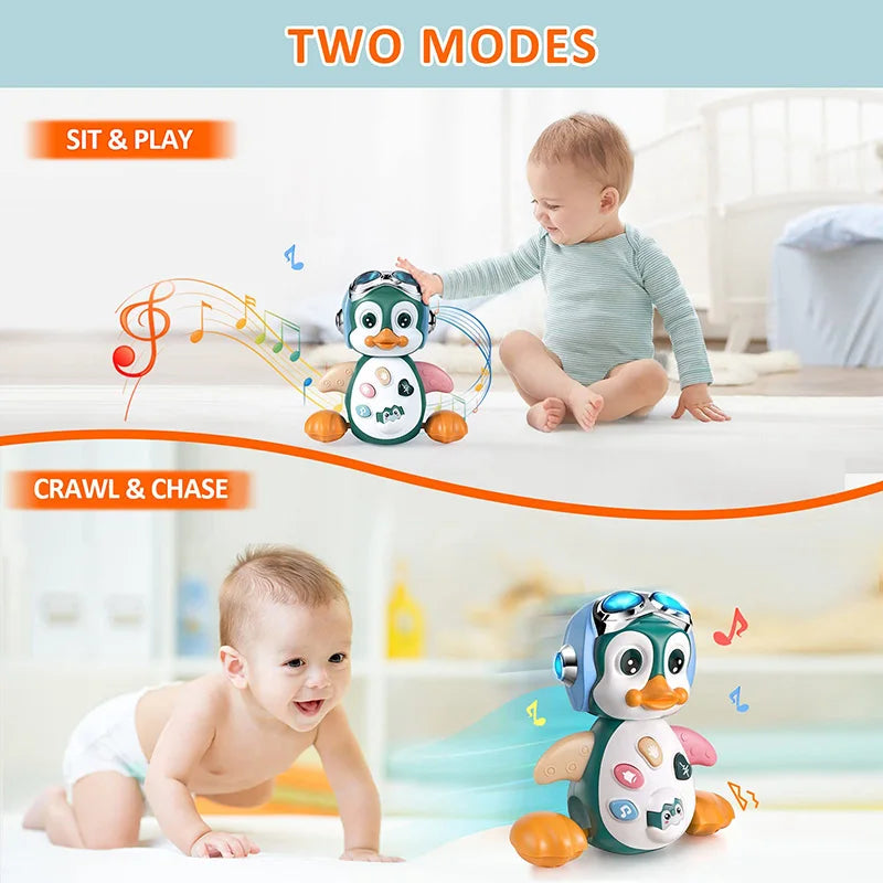 Baby Crawling Toys Musical Penguin