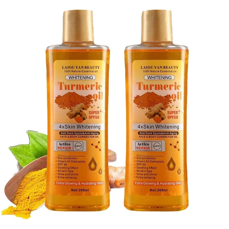 200ml Turmeric Essential Oil with Ginger Deep Hydration Moisturizer