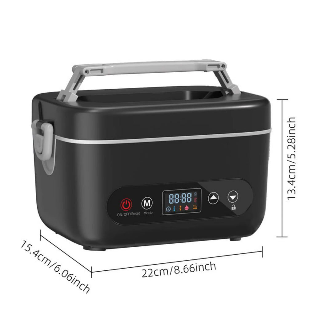 12000 mAh Wireless Lunch Box Portable Food Heater with Five-Sided Heating