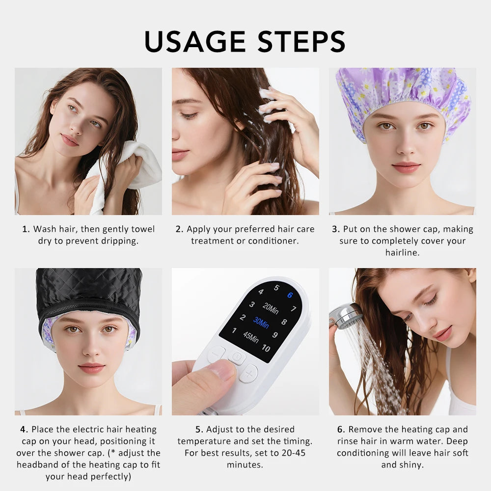 10 Levels Electric Hair Heating Cap