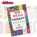 2026 Mental Health Journal Weekly Therapy Notebook for Self Reflection/Care with  Mood Tracking Diary