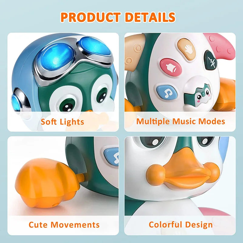 Baby Crawling Toys Musical Penguin