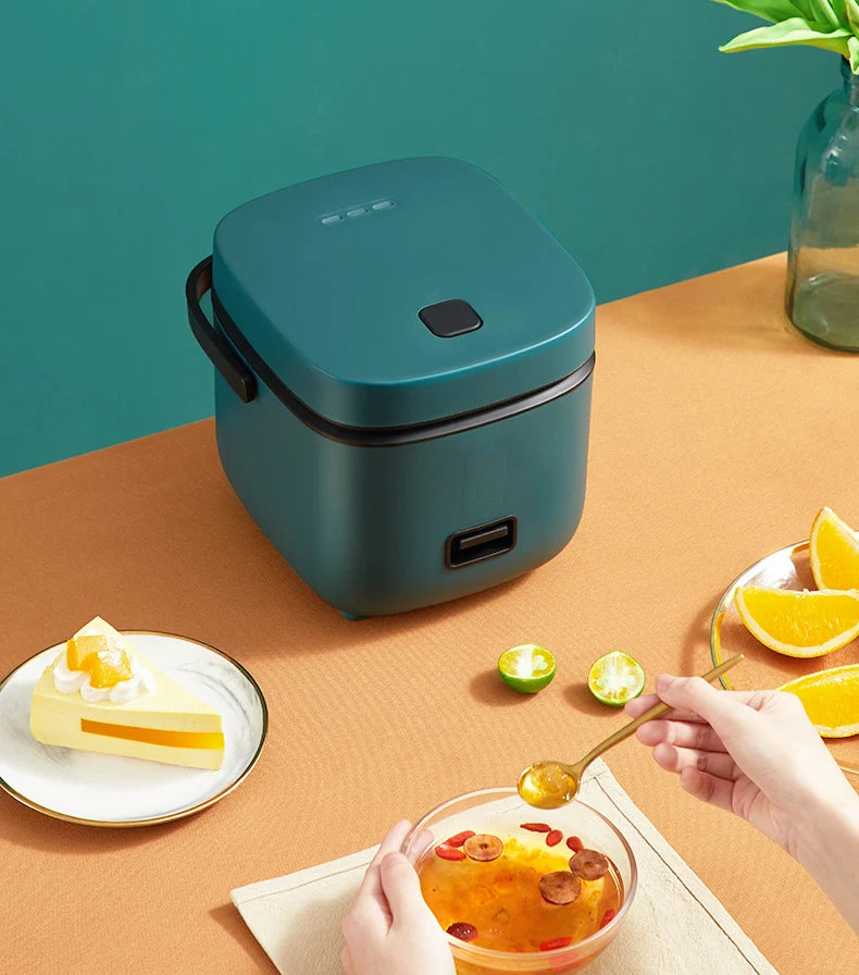 1.2L Mini Electric Rice Cooker Intelligent Automatic Household Kitchen Cooker 1-2 People Small Food Warmer Steamer