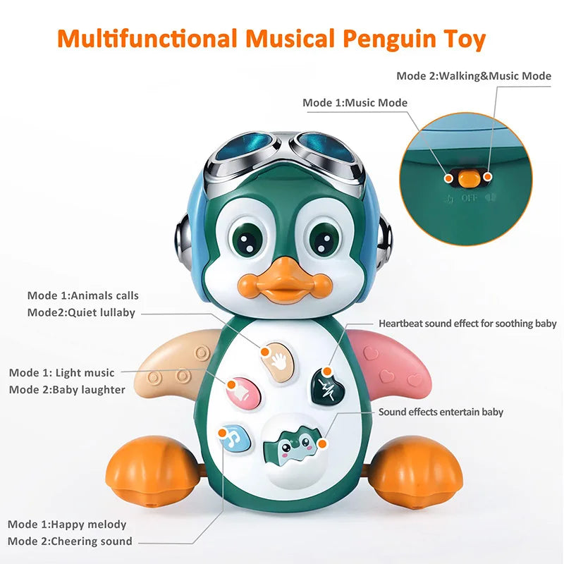 Baby Crawling Toys Musical Penguin