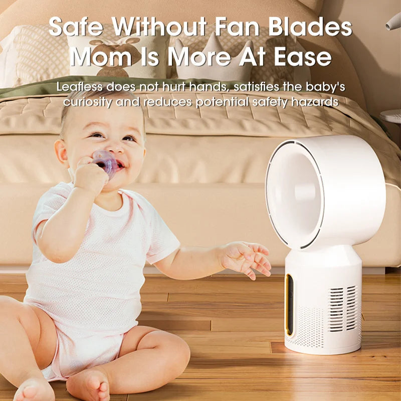 Desktop Bladeless Electric Table Fan 5 Speed